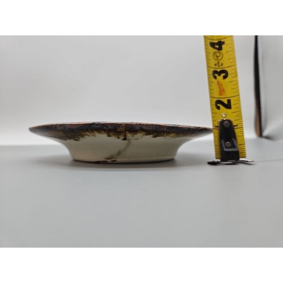 Pottery Drip Glaze Stoneware 7” Vintage Handmade Plate - Picture 5 of 5